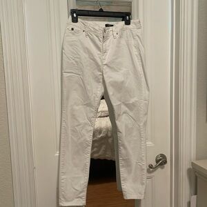 Curve Appeal size 8 white jeggings